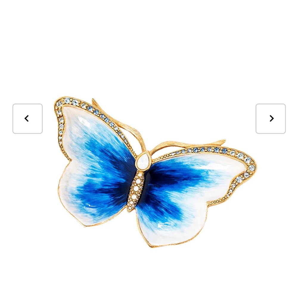 Jay Strongwater Juliet Butterfly Trinket Tray